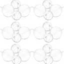 FONDOTIN 40pcs Hollow Plastic Ornament Balls, 3cm and 4cm Fillable Decorative Baubles for Christmas Wedding Party Hanging Decorations