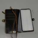 Defencase Compatible with iPhone 17 Case Wallet with RFID Blocking Card Holder for Women and Men, Fashion PU Leather Magnetic Snap Flip Zipper Strap Wallet Phone Case for iPhone 17 6.3", Coffee