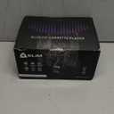 KLIM CD + Cassette Tape Player, Bluetooth CD Boombox, AM/FM Radio, Stereo Sound, Remote, CD and Cassette Player Combo, Tape Recording, USB Drive, AUX (Black)