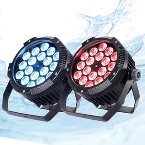 Outdoor Waterproof Par Lights, IP65 Stage Light, LED Uplights with DMX512 Sound Activated, DJ Lighting for Christmas Event Party Wedding Disco (2, 4 Colors Mixed)