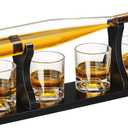Baseball Gifts for Men, Baseball Bat Whiskey & Drink Cooler  Decanter 4 Glasses, Spirits Set - Baseball Coach Gifts, Baseballs Lovers Coaches, Dad, Boyfriend, Brother, Friend Gift - Birthday Liquor 