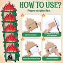 3 x Wesiti 20 Pcs 2026 EMS Week Funny Dumpster Fire Response Team Ornament Bulk Fine Wooden Photo Picture Frame Holder Craft Inspirational Emotional Support Gift for Tree Coworkers Teacher Nurse Employee
