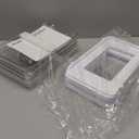 Delamu 2-Tier Multi-Purpose Bathroom Under Sink Organizers and Storage, Stackable Kitchen Pantry Organization, Pull Out Medicine Cabinet Organizer with Movable Dividers, White, 2 Pack