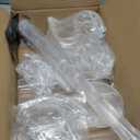 Acrylic Candelabra Centerpieces for Tables, 37.4in Tall 6 Arm Acrylic Candle Holder for Taper LED Candles, Clear Candlestick Holder for Wedding Centerpiece Decor Party Event Reception Decoration