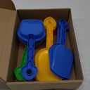 Gejoy 12 Pcs Sand Shovels for Kids Plastic Beach Shovels Bulk 7.7'' Colorful Toy Scoop Set Summer Beach Toys, Random Colors
