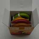 Avocado Saver and Tomato Holder - Set of 4 Reusable Storage Containers for Fridge - Ideal for Garlic, Onions, Lemons, and Potatoes (Red, brown, Green, Yellow)