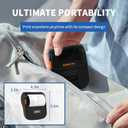Portable Label Maker Machine with Tape, 3 Inch Thermal Sticker Label Printer, Wireless Bluetooth Barcode Label Printer for Small Business & Office, Compatible for Smartphones & PC