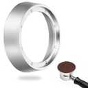 Thinp 58mm Magnetic Dosing Funnel, Aluminum Portafilter Funnel Espresso Dosing Ring with 8 Magnets for 58mm Portafilter Coffee Machine Accessories (Silver)