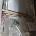 40 Inch Medium Small Bird Double Cage for Parrot Lovebirds Finches Canaries Parakeets Cockatiels Budgie Parrotlet Conures, w/Detachable Standing Perches, Snow White