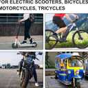 E-Bike Throttle Grip, Electric Bicycle Scooter Handlebar with LCD Battery Voltage Display, Key Knock, Support 36V Or 48V, 60V, 72V, 3 Gear Adjustable Speed Control(6pin)