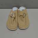 JOINFREE Womens Fuzzy Slippers Cozy Wide Mules Adjustable Diabetic Slippers Warm Memory Foam House Clogs Slipper Indoor Outdoor Potato Shoes for Edema Swollen Feet (Taupei, 8 Wide)