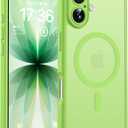 TOCOL for iPhone 17 Case, Full Camera Protection, Built-in Magnetic Ring, Compatible with Magsafe Charger, Drop Protection, Translucent Matte Phone Case for iPhone 17 6.3 inch (Light Green)