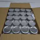4 oz Glass Small Mason Jars, 40 Pack Regular Mouth Glass Canning Jars with Silver Aluminum Lids and Bands, Airtight Jam Jars for Food Storage, Fermenting, Honey, Dessert, DIY Candles Decor