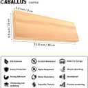 GWP04 Wood Grain Garage Wall Protector and Car Door Guard, Tool-Free Installation Parking Aid for Garage, Designed in Germany (2 Pack)