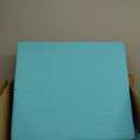 downluxe Outdoor Chair Cushions Set of 6 for Patio Furniture, Water-Resistant Square Corner Patio Chair Cushions with Ties, High Density Foam Outdoor Seat Cushion, 18.5" X 16" X 3", Teal