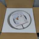 Modern Semi Flush Mount Ceiling Light with Industrial Clear Hammered Glass Lampshade, Farmhouse Ceiling Lights fixtures in Satin Nickel for Hallway Kitchen Bathroom Bedroom (Silver)