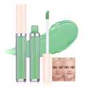 Full Cover Non-Creasing Concealer, Concealer Buildable Medium to Full Coverage Liquid Concealer, Covers Under Eye Dark Circles & Blemishes - Long-Lasting (06#Green, 1Pcs)