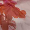 Remelon Womens Sexy Spaghetti Strap Deep V Neck Floral Boho Criss Cross Backless Chiffon Beach Party Long Maxi Dress, L