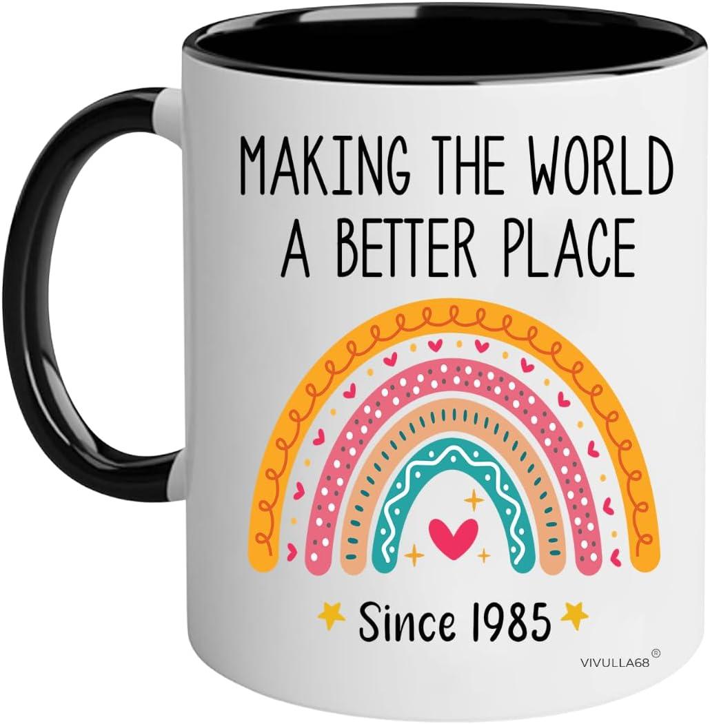 Vivulla68 40th Birthday Gifts for Women and Men - 1985 Birthday Gift Ideas for 40 Year Old - Mug