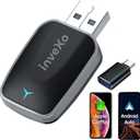 2025 Upgraded Wireless CarPlay & Android Auto Adapter | 2-in-1 Convert Wired to Wireless | Plug & Play, Fast Stable No-Lag Connection, USB-A/C | iOS 10+ & Android 11+, Cars 2016+