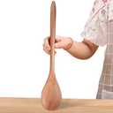 Big Wooden Spoon for Cooking, Large Wood Scoop Utensil, 17-inch Kitchen Serving Scoop for Big Pot, Long Handle Giant Heavy Food Service Mixing Spoons, Smooth Finish Comfortable Grip