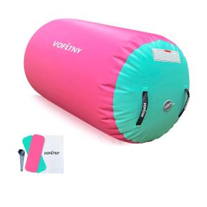 VOFiTNY Gymnastics Tumbling Equipment Air Barrel Inflatable Octagon Tumbler Roller Back-bend Trainer Cheerleading Without Pump