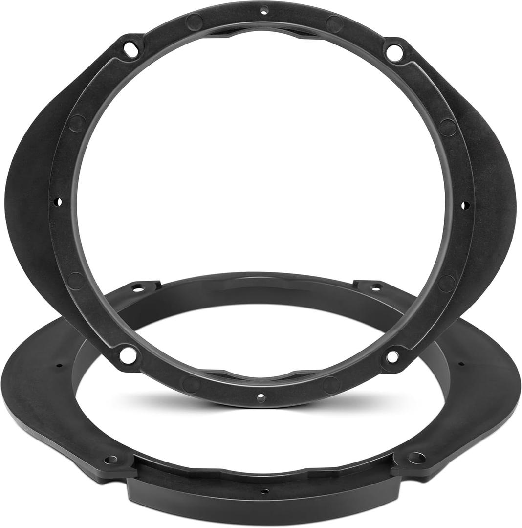 NuIth 5x7 or 6x8 to 6.5 Front Rear Door Speaker Spacers Bracket for Select 1991-2014 Mazda 2 3 5 6 CX-7 CX-9 BT-50, 6x8 to 6.5 Inch Door Speaker Ring Adapter Solid Plastic Waterproof Bracket, 2PC