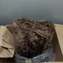 Velvet Quilt Set King Size, Luxurious Soft Striped Channel Bedding Set, Lightweight Velvet Comforter for All Season, Oversized Bedspread Coverlet with 2 Matching Shams, Rust Brown