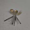 Blackgold Serving Utensils,5 Pieces Hostess Set,Stainless Steel Serving Utensils Set Include Serving Fork,Large Serving Spoon and Serving Slotted Spoons,Sugar Spoons and Butter Knife,Dishwasher Safe