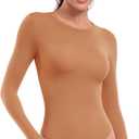 HeyNuts Crew Neck Long Sleeve Bodysuit, M