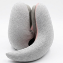 Neck Travel Pillows for Airplanes with Bluetooth Headphones, Memory Foam Neck Travel Pillow for Airplanes, Long Flight Travel Pillow for Plane, Office, Cars, Home, Sleeping & Rest (Gray)