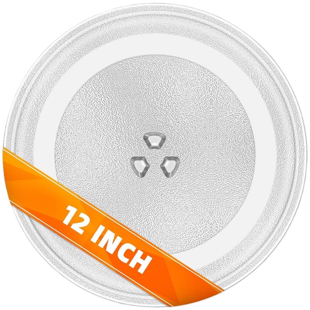 12" Microwave Replacement Turntables, Microwave Glass Plate Compatible with Replacement Part of W11367904/ W10337247/ AP6892124/ W11335034/ WPW10337247 etc  Dishwasher Safe