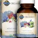 Garden of Life Organics Whole Food Multivitamin for Men, 120 Tablets, Vegan Mens Vitamins and Minerals for Health and Well-Being, Certified Organic Vegan Multi, BBD: 01/2028