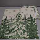 AVOIN colorlife Christmas Trees Snowflake Throw Pillow Covers Set of 4, 20 x 20 Inch Winter Holiday Cushion Case Decoration for Sofa Couch