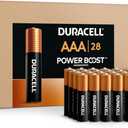 Duracell Coppertop AAA Batteries with Power Boost Ingredients, 28 Count (Pack of 1). Re-closable pack for quick, easy access and organized storage. Triple A Battery with Long-lasting Power