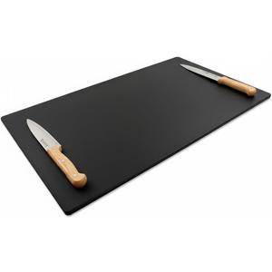 Thirteen Chefs 30x18 Extra Large Cutting Board for Fish, Meat, BBQ - 1/2 Inch Thick Black Plastic, Commercial Grade HDPP Poly with NSF Stamp, 10 pounds