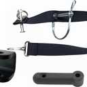 Steel Hitch and Flex Connector Set Compatible with Burley Bike Trailers and Other Similar Tow Arm Trailers