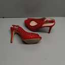 DREAM PAIRS Women's High Heels Platform Dress Rhinestones Peep Toe Pumps Shoes, Size 8