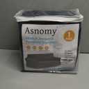 Asnomy Couch Covers for 3 Cushion Couch Sofa Pet Friendly, 3 Seater Sofa Cover Washable Slipcovers Protector Furniture Covers for Dogs Spandex Jacquard Fabric Small Checks（Large，Black）