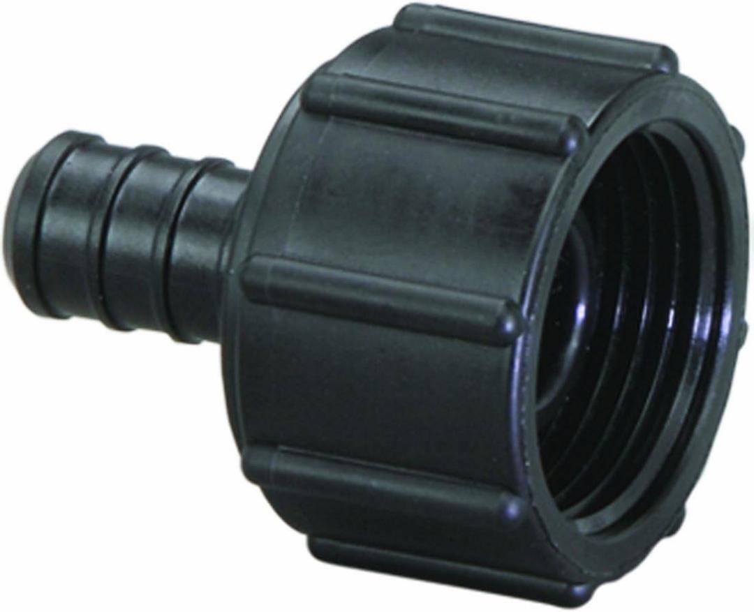 Viega 50133 PureFlow Zero Lead Poly Alloy PEX Crimp Port Adapter with 1/2-Inch by 1/2-Inch Crimp x Manabloc Port, 6-Pack