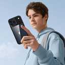 for iPhone 17 Pro Max case,Crystal Clear Hard PC Back +Soft TPU Frame Shockproof Military-Drop Protection,Classic Hybrid Case for iPhone 17 Pro Max-6.9"(Black)