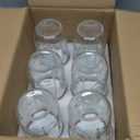 WELLIFE 6-Pack Mason Jars 16 oz with Lids Wide Mouth Glass mason jars, Airtight Leak-Proof canning jars 16 oz for Food Storage, Fermenting, Pickling, Freezing, and Crafts