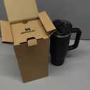 STANLEY Quencher ProTour Flip Straw Tumbler with Leakproof Lid | Built-In Straw & Handle | Cupholder Compatible for Travel | Insulated Stainless Steel Cup | BPA-Free (30 Ounces, Black)