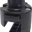 Square Rail Mount for 1-1/4" Square Tube, Compatible with Scotty Post Mount Rod Holders Ideal for Pontoon Boats (Half Surrounded)