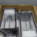 2-Pack 17 Inch Large Outdoor Light Fixtures, Exterior Matte Black Wall Sconces IP65 Waterproof Anti-Rust, Porch Lights with Clear Glass Outside Modern Wall Lanterns E26 Bulb Base