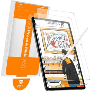 2 Pack Paper Glass Screen Protector for Samsung Galaxy Tab S11/ S10 Lite/ S10 FE/ S9 FE/ S9, (11"& 10.9"),Matte Tempered Glass with Dust-Free Installation Tray, Paper-Sense, Anti-Glare, S Pencil Support