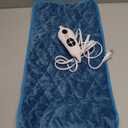 Deepsoon Heating Pad,Electric Heating Pads for Back,Neck,Moist Heating Pad for Abdomen Shoulder Knee Legs,Dry/Moist Heat&Auto Shut Off,Mother's Day Birthday for Men and Women,Weighted Blue,24x12 Inch