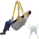Patient Lift Sling Universal Full Body Mesh Sling for Showering Transfer Sling Home Use, Medium