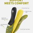 WalkHero Heavy Duty Arch Support Inserts,220+ lbs Plantar Fasciitis Insoles for Men Women, Pain Relief Orthotic Insert for Flat Feet, Standing All Day or Daily Walking Mens 11-11.5 | Womens 13-13.5