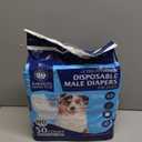 American Kennel Club Male Dog Wrap, Disposable Diapers with Wetness Indicator, Medium, 50 Count (Medium Waist 18 - 25 in)